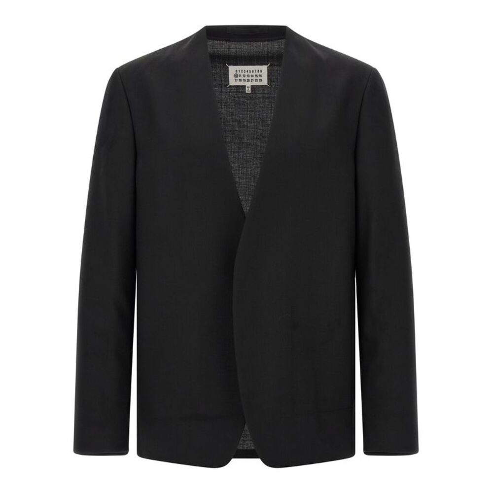 Maison Margiela Black Virgin Wool Men's Blazer